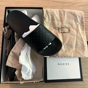 Gucci slides. Womens size 7. Like new worn once.